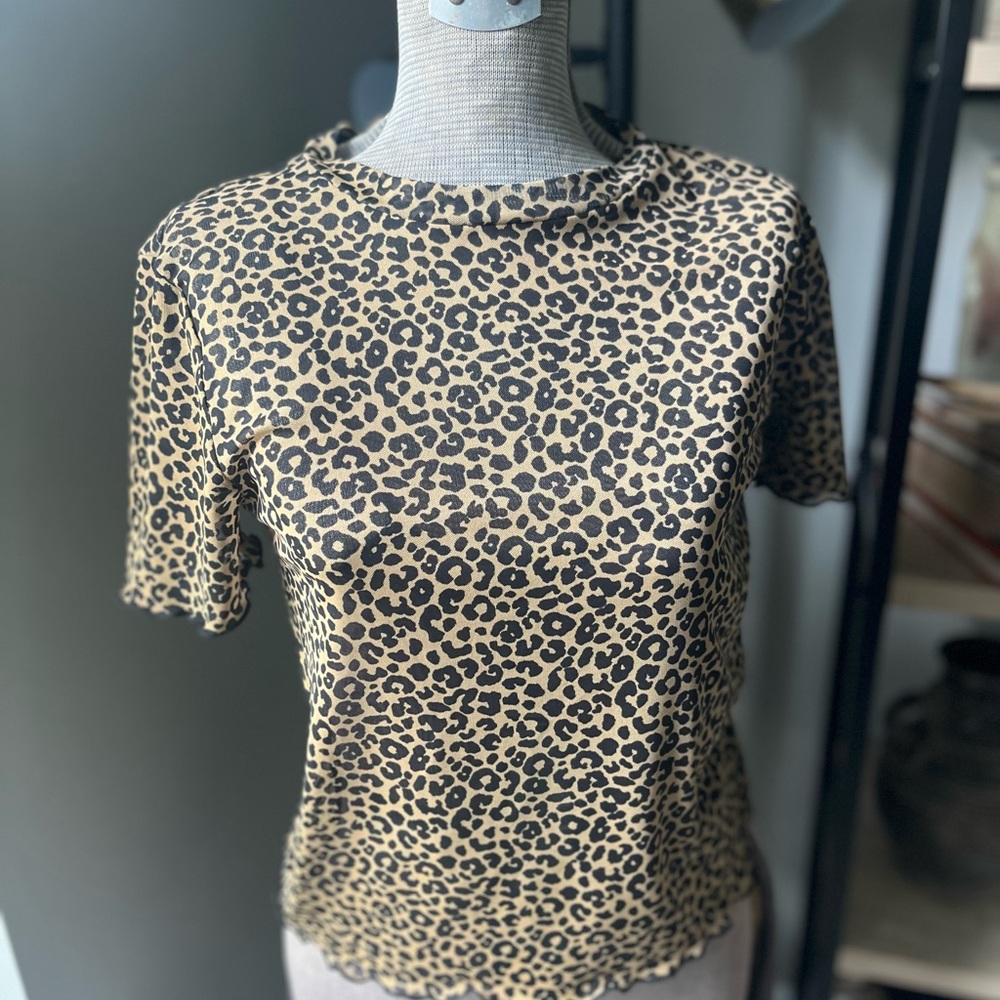Sheer Leopard Top